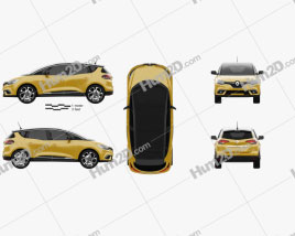 Renault Scenic 2016 car clipart