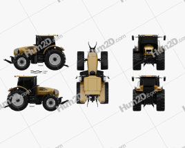 Renault Ares 836 RZ 2003 Tractor clipart
