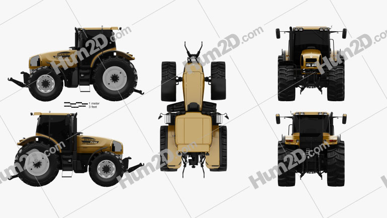 Renault Ares 836 RZ 2003 Tractor clipart
