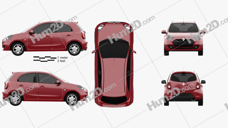 Renault Pulse 2011 car clipart