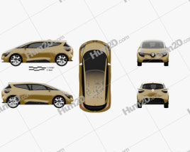 Renault R-Space 2011 car clipart