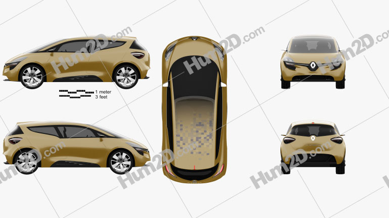 Renault R-Space 2011 car clipart