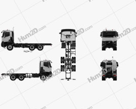 Renault K Day Cab Chassis Truck 2016 clipart