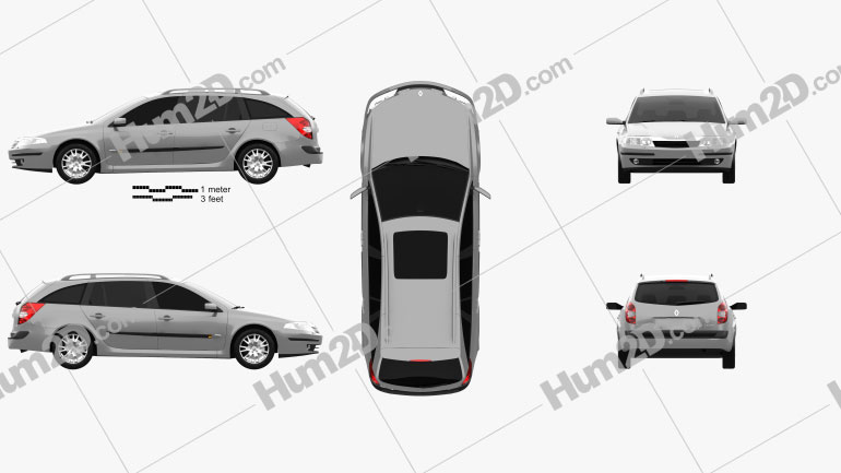 Renault Laguna estate 2000 Blueprint