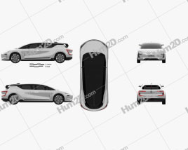 Renault Symbioz 2 concept 2017 car clipart