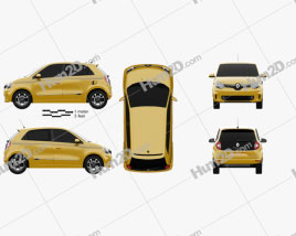 Renault Twingo 2021 car clipart