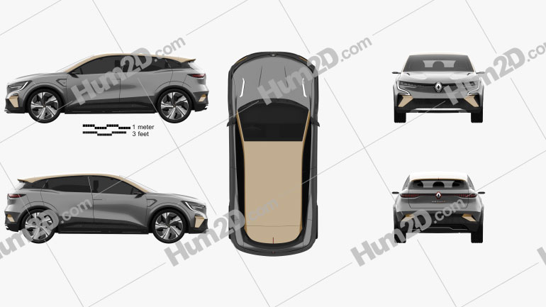 Renault Megane eVision 2020 Blueprint