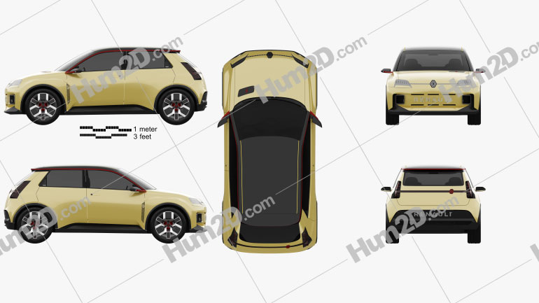 Renault 5 2021 PNG Clipart