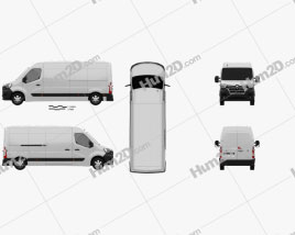 Renault Master Panel Van L3H2 2019 clipart
