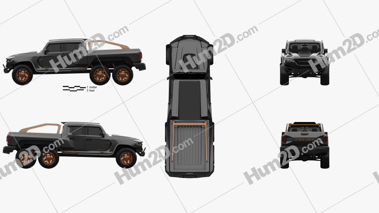Rezvani Motors Hercules 6×6 2021 car clipart