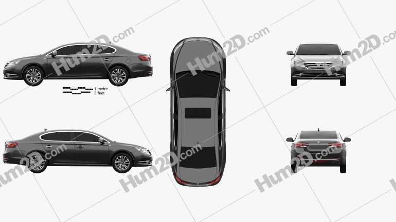 Roewe E950 2016 car clipart