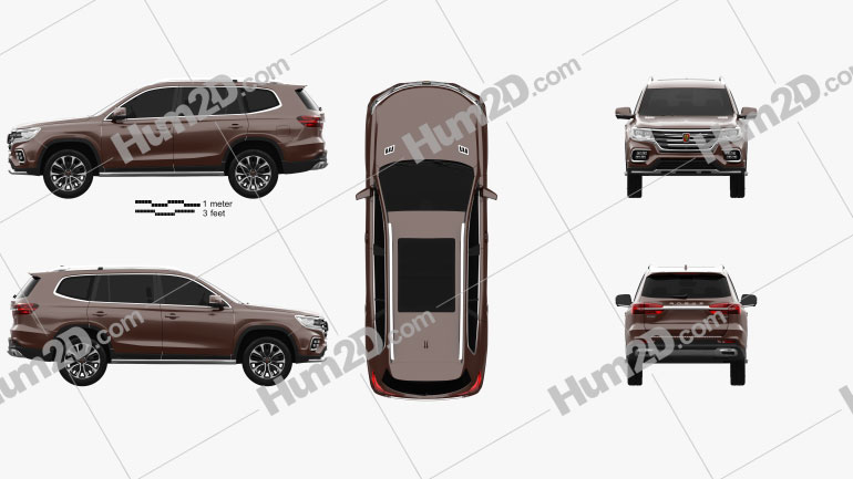 Roewe RX8 2018 PNG Clipart