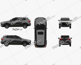 Roewe RX5 Plus 2020 car clipart