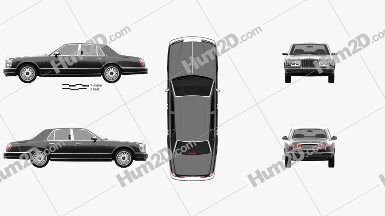 Rolls-Royce Silver Seraph 1998 car clipart