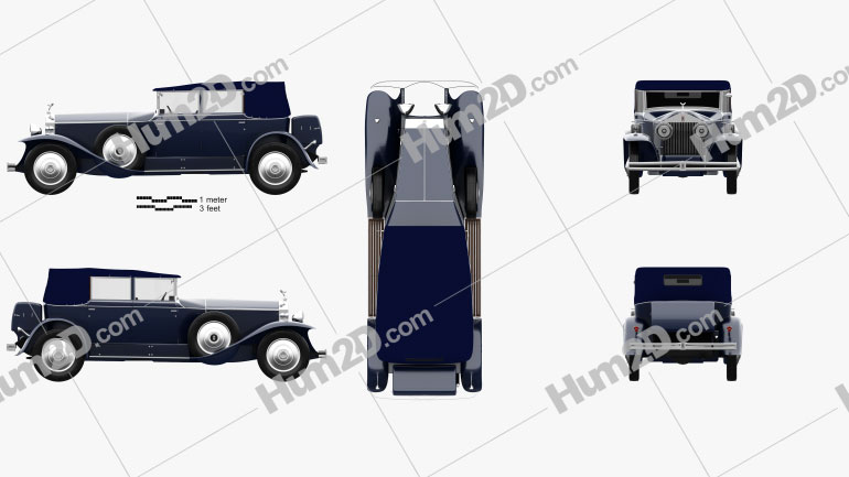Rolls-Royce Phantom I 1929 Blueprint