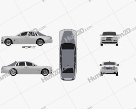 Rolls-Royce Phantom 2018 car clipart
