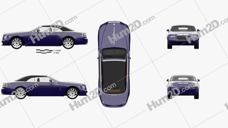 Rolls-Royce Dawn with HQ interior 2017 car clipart