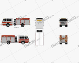Rosenbauer TP3 Pumper Feuerwehrfahrzeug 2015 clipart