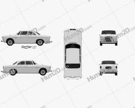 Rover P5B coupe 1973 car clipart