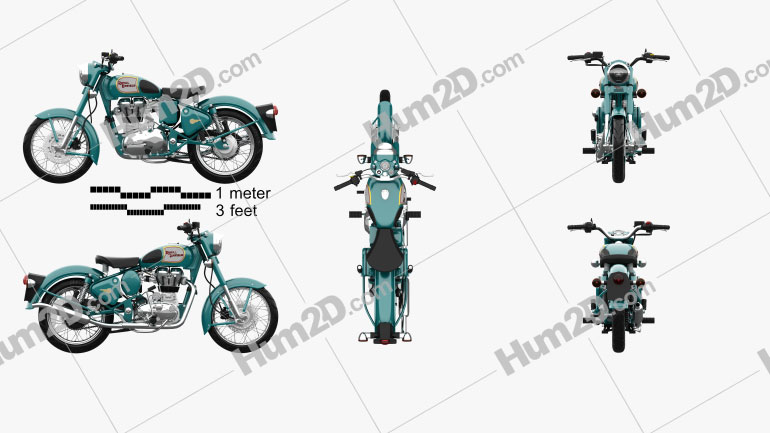 Royal Enfield Bullet C5 Classic 2014 PNG Clipart
