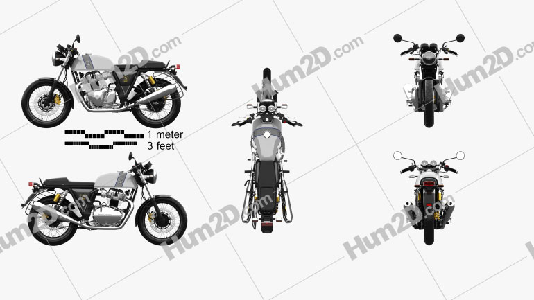 Royal Enfield Continental GT650 2019 Motorcycle clipart