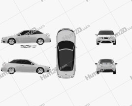 Saab 9-3 Convertible 2008 car clipart