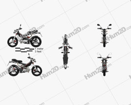 Sachs Madass 125 2015 Motorrad clipart