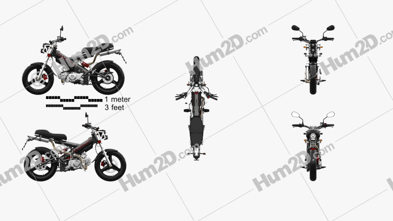 Sachs Madass 125 2015 Motorcycle clipart