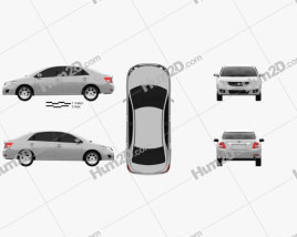 Saipa S300 2014 car clipart