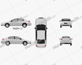 Saturn Ion 2004 car clipart