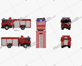 Scania P Fire Truck 2011 clipart