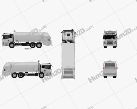 Scania P Garbage 2011 clipart