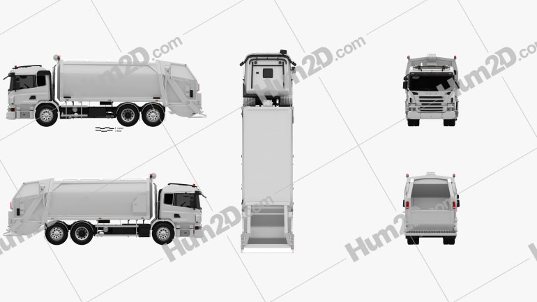 Scania P Garbage 2011 clipart