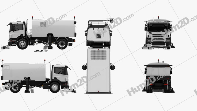 Scania P Road Cleaner 2011 clipart
