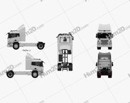 Scania P Tractor Truck 2011 clipart