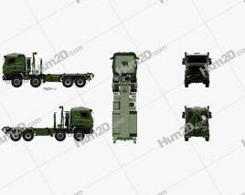 Scania R 480 Military Tractor Truck 2010 clipart