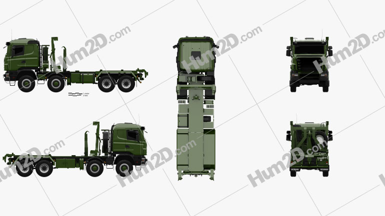Scania R 480 Military Tractor Truck 2010 PNG Clipart