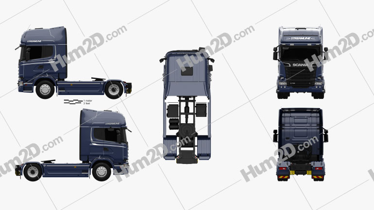 Scania R 730 Tractor Truck 2013 clipart