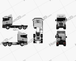 Scania R420 Sattelzug 3-Achs 2009 clipart