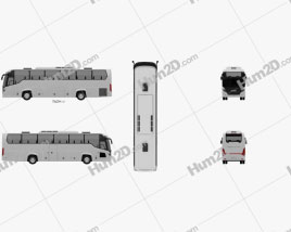 Scania Touring Bus 2009 clipart