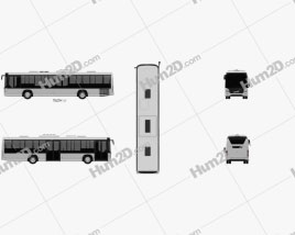 Scania Citywide LE Bus 2011 clipart