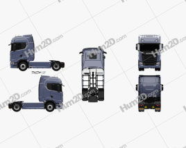 Scania S 730 Highline Tractor Truck 2-axle 2016 clipart