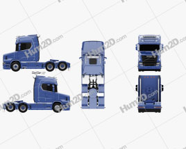 Scania S730 T Tractor Truck 2017 clipart