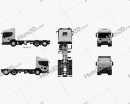 Scania L Fahrgestell LKW 2018 clipart