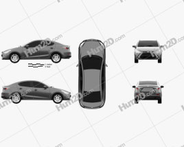 Scion iA 2016 car clipart