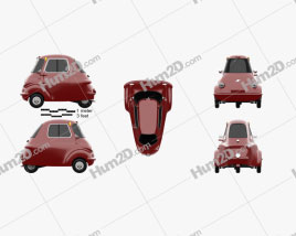 Scootacar Mk I 1959 car clipart