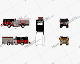 Seagrave Marauder II Feuerwehrfahrzeug 2014 clipart