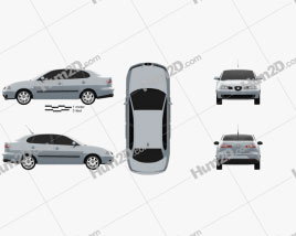 Seat Cordoba 2009 car clipart