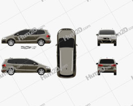 Seat Alhambra 2010 clipart