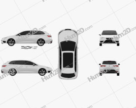 Seat Leon ST Cupra 280 2015 car clipart